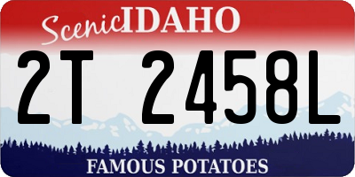 ID license plate 2T2458L