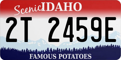 ID license plate 2T2459E