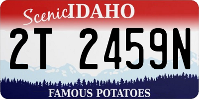 ID license plate 2T2459N