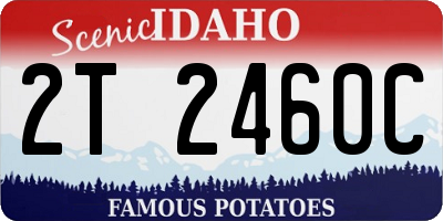 ID license plate 2T2460C