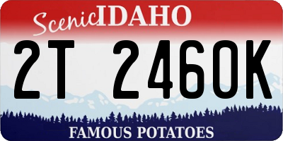 ID license plate 2T2460K