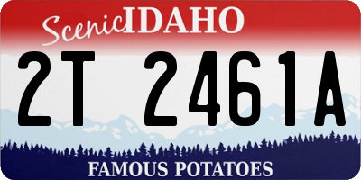 ID license plate 2T2461A