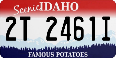 ID license plate 2T2461I
