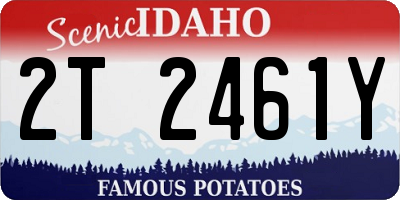 ID license plate 2T2461Y