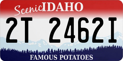 ID license plate 2T2462I