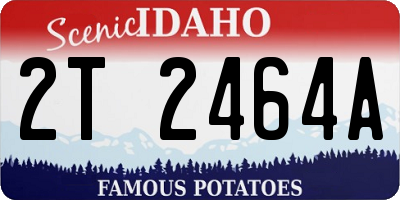 ID license plate 2T2464A