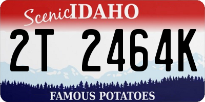 ID license plate 2T2464K