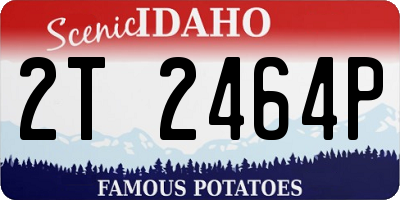 ID license plate 2T2464P