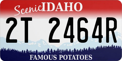 ID license plate 2T2464R