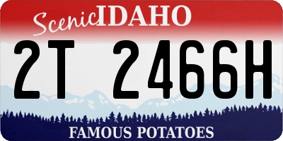 ID license plate 2T2466H