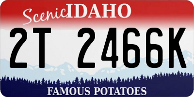 ID license plate 2T2466K