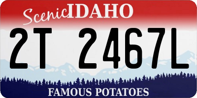 ID license plate 2T2467L