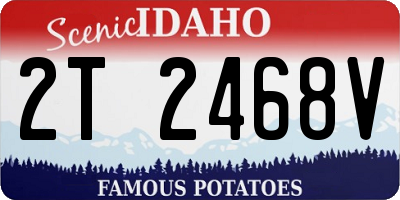 ID license plate 2T2468V