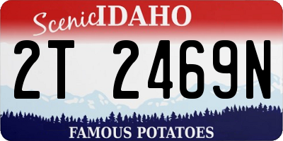 ID license plate 2T2469N