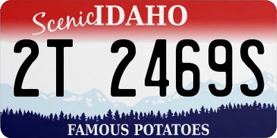 ID license plate 2T2469S