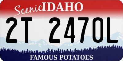ID license plate 2T2470L