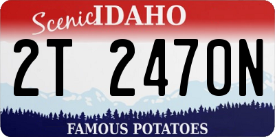 ID license plate 2T2470N