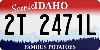 ID license plate 2T2471L