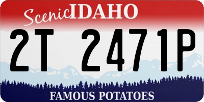 ID license plate 2T2471P
