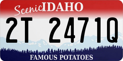 ID license plate 2T2471Q