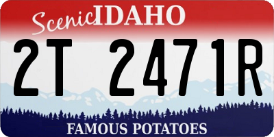 ID license plate 2T2471R