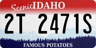 ID license plate 2T2471S