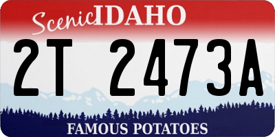 ID license plate 2T2473A