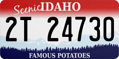 ID license plate 2T2473O