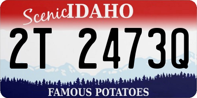 ID license plate 2T2473Q