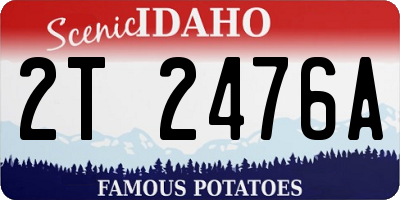 ID license plate 2T2476A