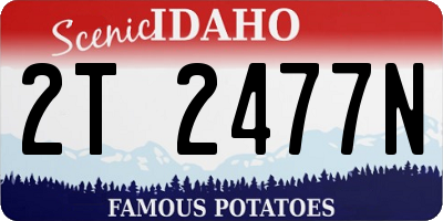 ID license plate 2T2477N