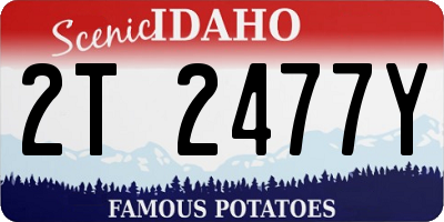 ID license plate 2T2477Y