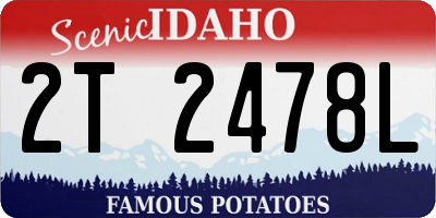 ID license plate 2T2478L
