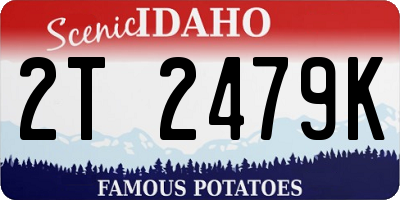 ID license plate 2T2479K