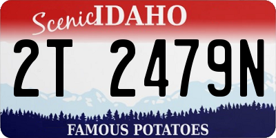 ID license plate 2T2479N