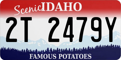 ID license plate 2T2479Y
