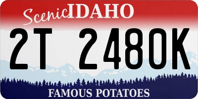 ID license plate 2T2480K