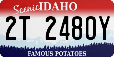ID license plate 2T2480Y