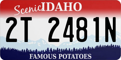 ID license plate 2T2481N