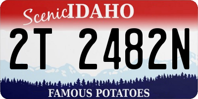 ID license plate 2T2482N
