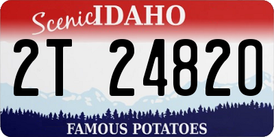 ID license plate 2T2482O