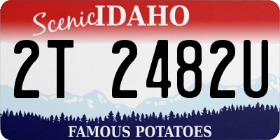 ID license plate 2T2482U
