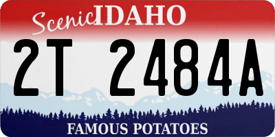 ID license plate 2T2484A