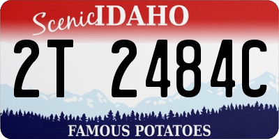 ID license plate 2T2484C