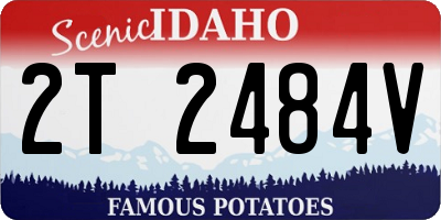 ID license plate 2T2484V