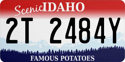 ID license plate 2T2484Y