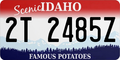 ID license plate 2T2485Z