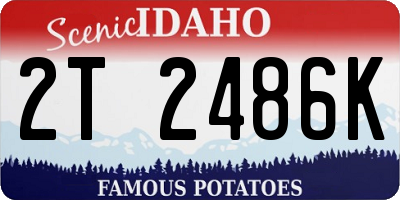 ID license plate 2T2486K