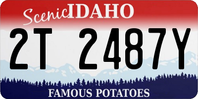 ID license plate 2T2487Y