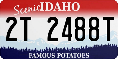 ID license plate 2T2488T